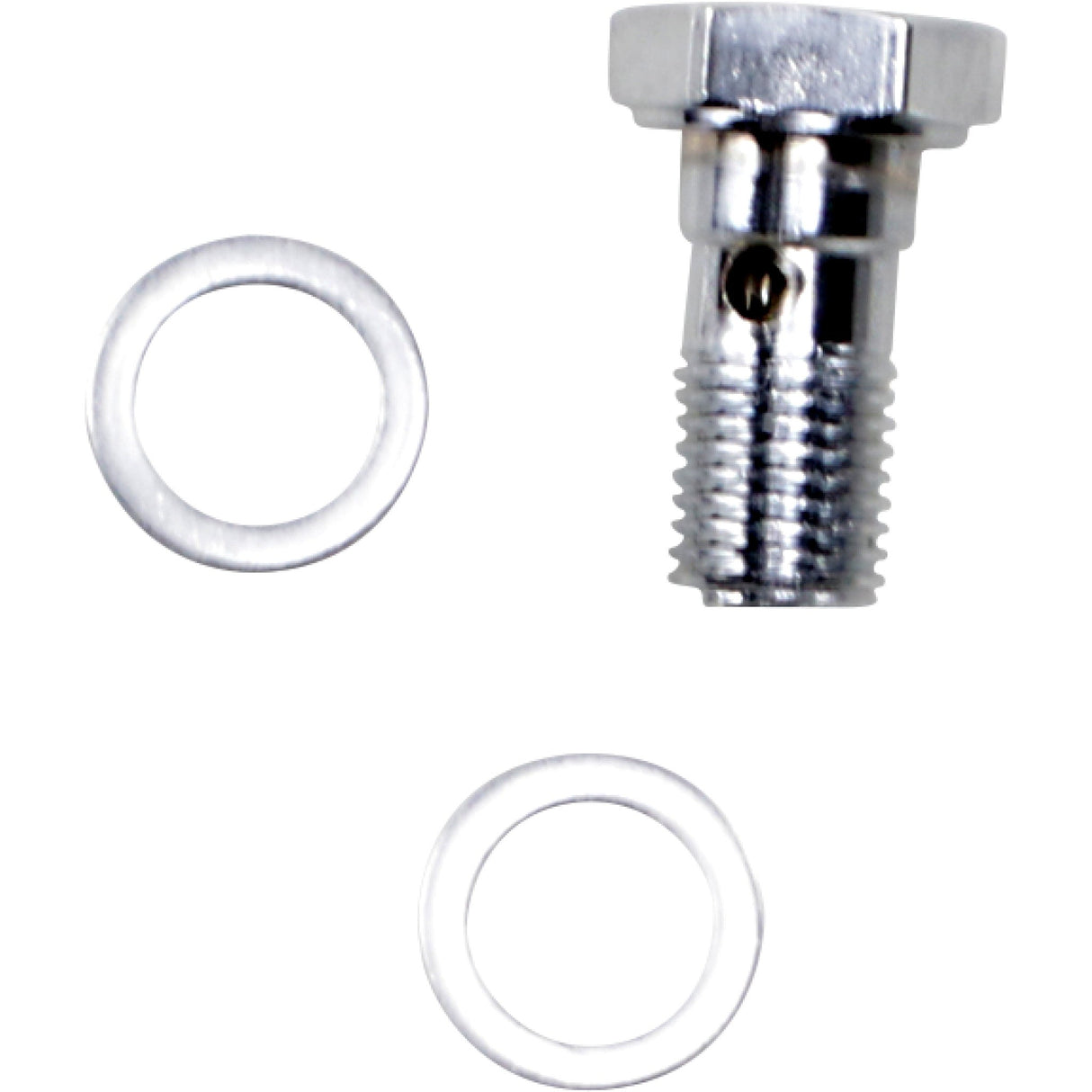 DRAG SPECIALTIES 1204-2723 Universal Chrome Steel Banjo Bolt Banjo Bolt - 3/8"-24 x 3/4" Minus Head