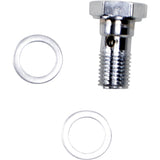 DRAG SPECIALTIES 1204-2723 Universal Chrome Steel Banjo Bolt Banjo Bolt - 3/8"-24 x 3/4" Minus Head
