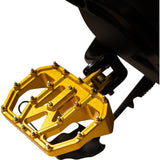 Thrashin Supply CO. Mini Aggressor Floorboards Gold Rear - TSC-2031-5-D For Harley Motorcycles 1972-2025