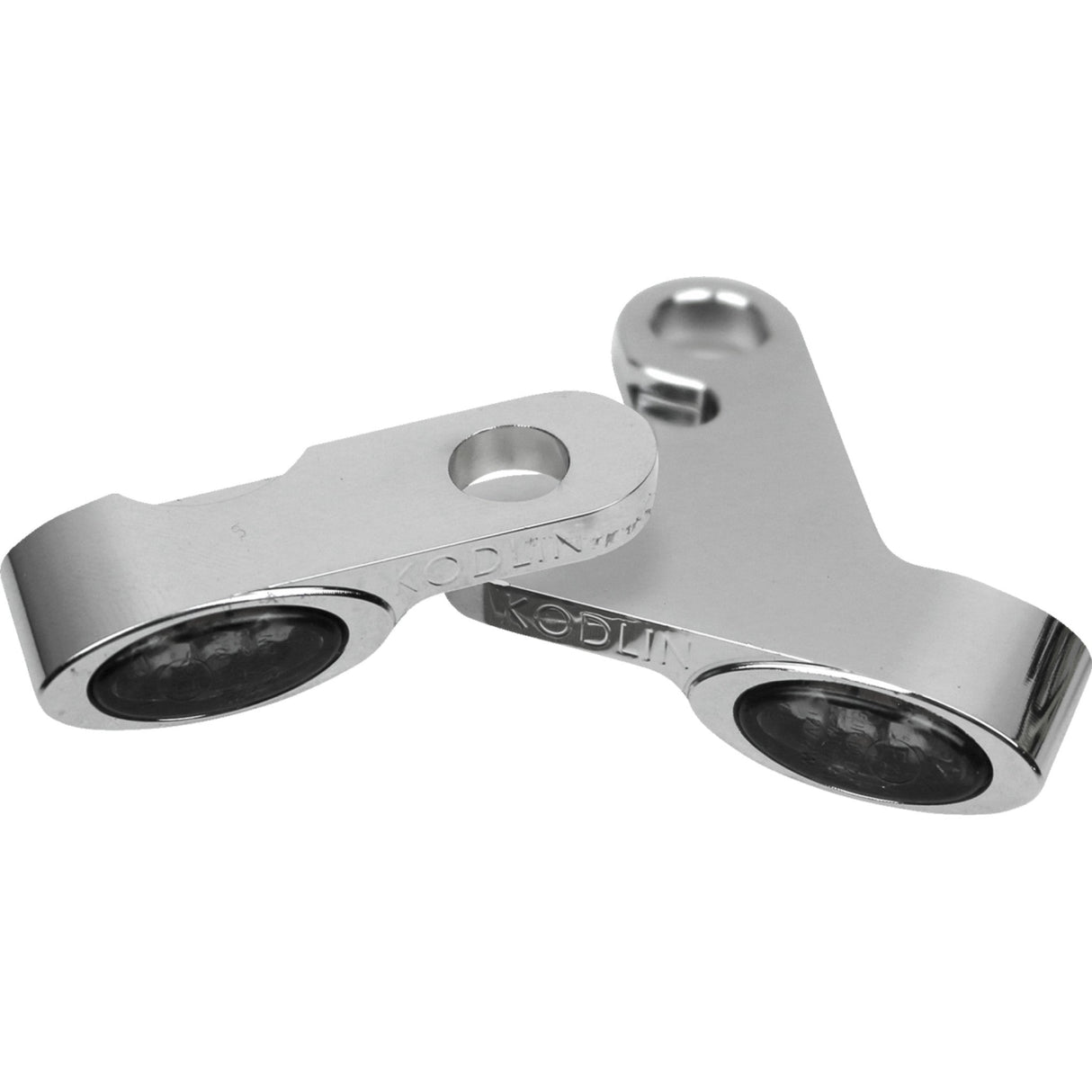 Kodlin USA Elypse LED 2-1 Front Turn Signals Chrome - K68501 For Harley Softail 2018-2024