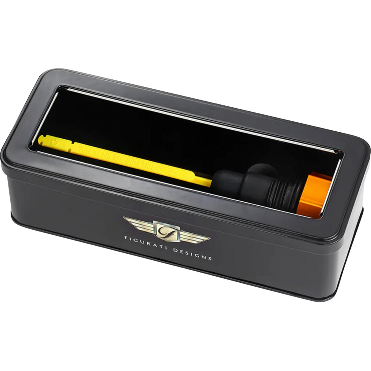 Figurati Designs Performance Magnetic Oil Dipstick Curved Gold - FDP01-TCSM-G For Harley Touring 2007-2016