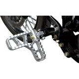 JOKER MACHINE 1620-1149 08-62-1 Adjustable Serrated Billet Footpegs - With Heel - Clear