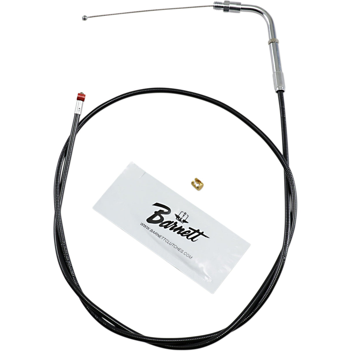 Barnett Black Vinyl Throttle Idle Cable 42" Length - 101-30-30008 For Harley Touring 1990-1995