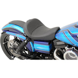 DRAG SPECIALTIES 0803-0555 Solo Seat with EZ Glide II™ Backrest Option Solo Seat - Mild Stitched - Driver's Backrest - FXD/FLD '06-'17