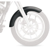 KLOCK WERKS 1401-0212 KWF-01-0110 Tire Hugger Front Fender for Dresser - Thickster Fender Kit - Steel - Black - 16"-19"
