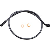 MAGNUM SHIELDING 1741-6164 AS478132 Alternate Length Upper Brake Line - 12mm-35° - 32" - Black Pearl