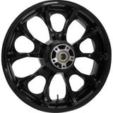 Coastal Moto Largo Precision Cast 3D Wheel — Largo 3D Rear Single Disc With ABS Black 18x7 - 3D-LGO185SB-ABST For Harley Touring 2009-2026