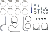El Dorado Dual Exhaust System - Chrome - Black Tracer - 1800-2524