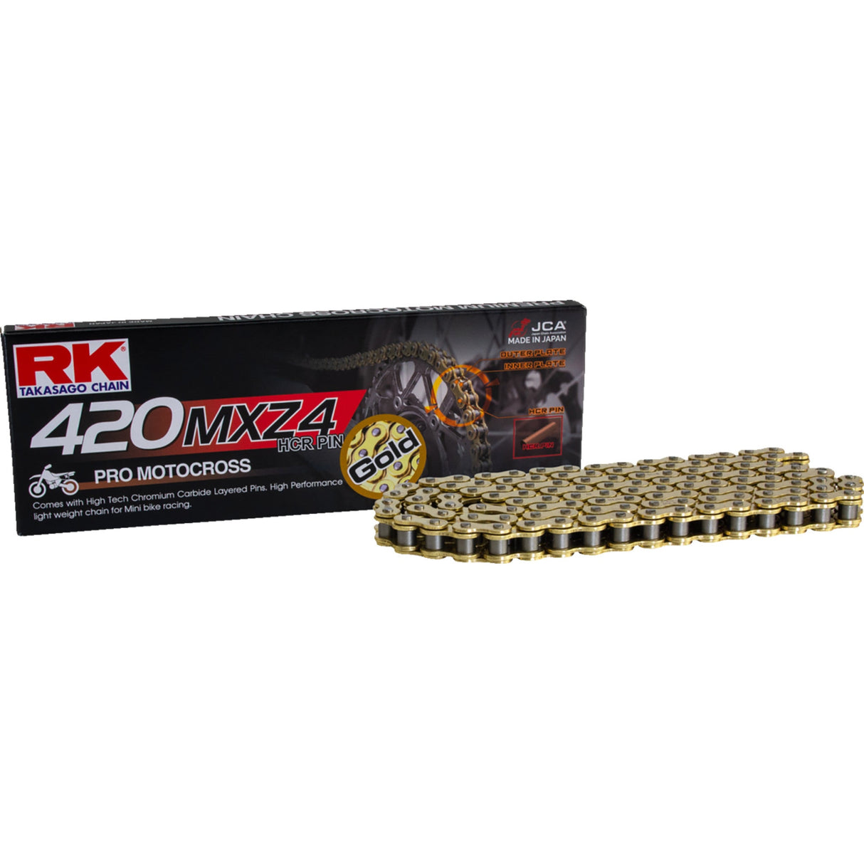 RK 1221-0263 GB420MXZ4-120 420 MXZ4 Chain 420 MXZ4 - Heavy Duty Chain - 120 Links