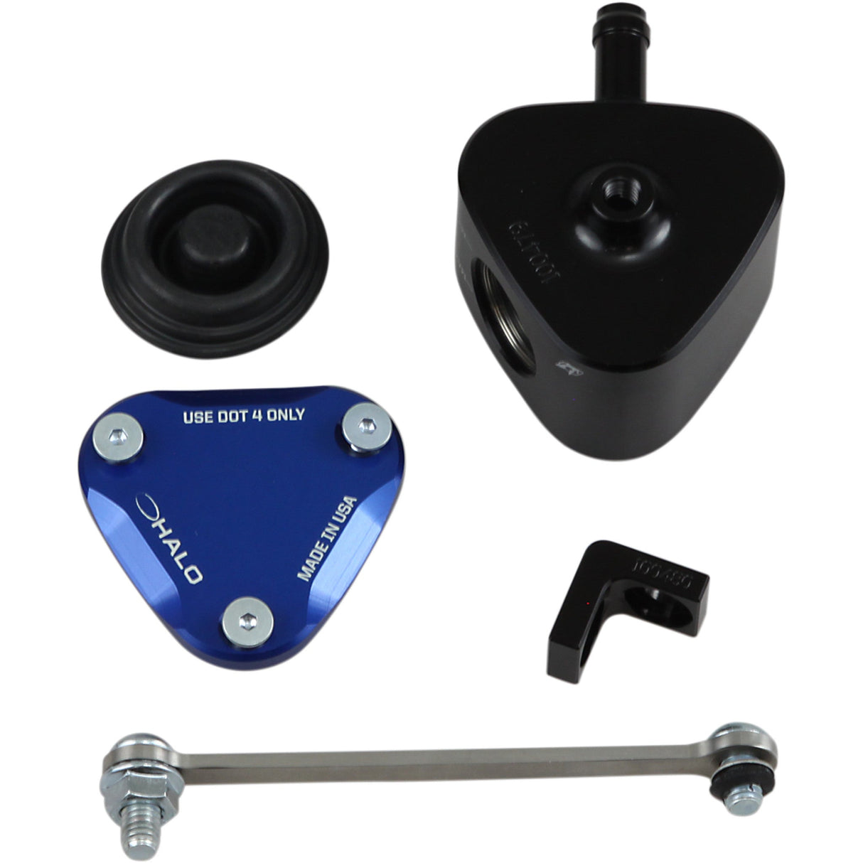 DRIVEN RACING 1731-0596 DRRRE-01-BL Halo Fluid Container Rear Brake Fluid Reservoir - Blue
