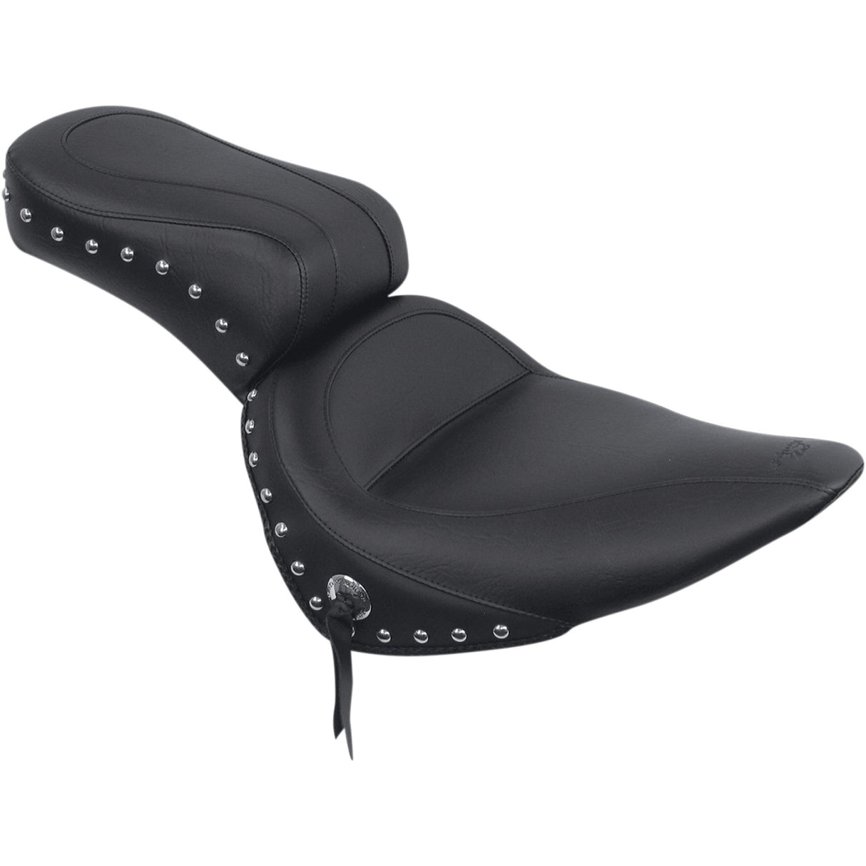 Mustang Studded 2-Up Seat - 75303 For Harley Softail 1984-1999