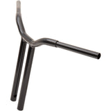LA CHOPPERS 0601-4935 LA-7337-16B Kage Fighter Welded Straight-Riser Handlebar - One Piece - 16" - Black