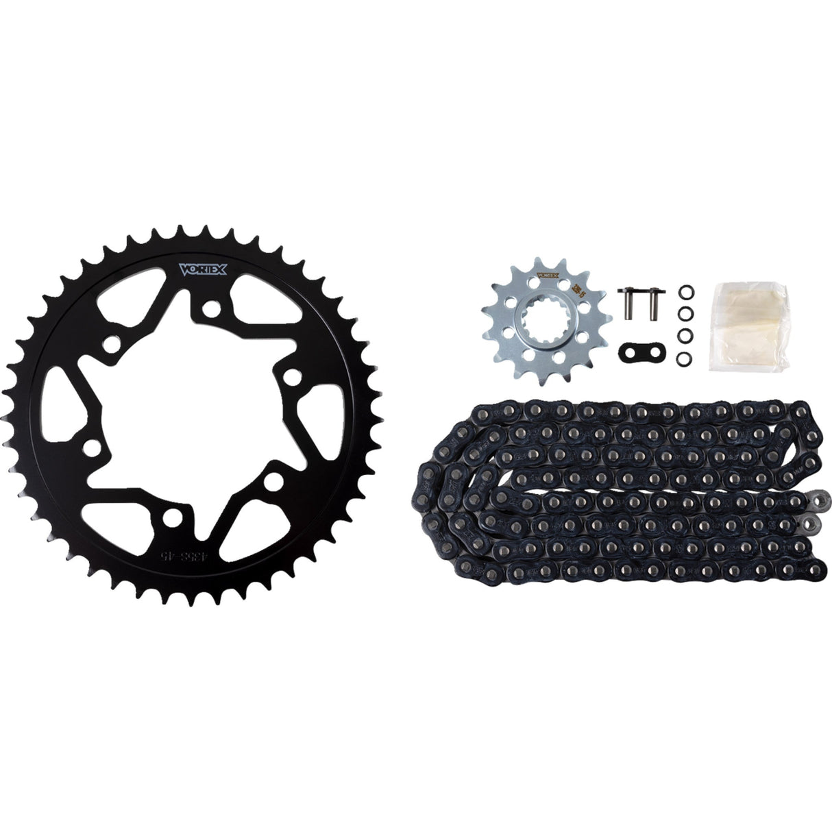 VORTEX 1230-1119 CK6354 HFRS 520 Steel Chain Kit Steel Chain Kit - Black - Yamaha - YZF-R1 - '98-'03