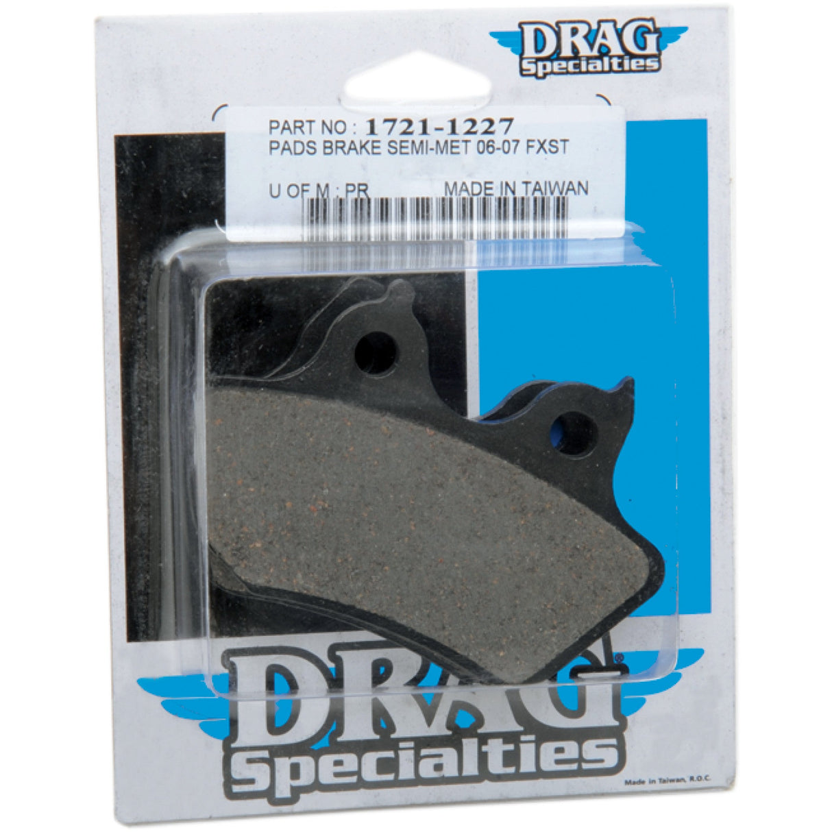 DRAG SPECIALTIES 1721-1227 Semi-Metallic Brake Pads rear