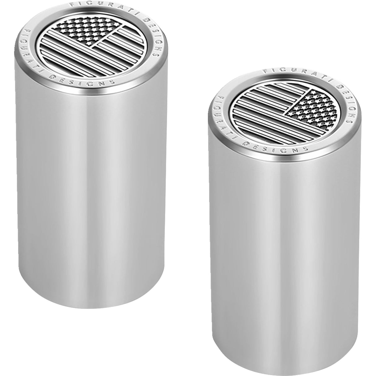 FIGURATI DESIGNS 3550-0377 FD26-DC-2545-SS Docking Covers american flag - long - contrast cut - silver
