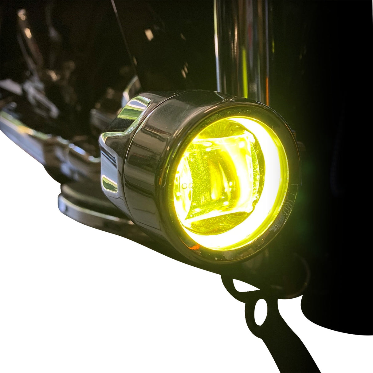 CUSTOM DYNAMICS 2001-2582 PB-FOG-BCM-YB ProBEAM® LED Halo Fog Lights - Black - Yellow Lens