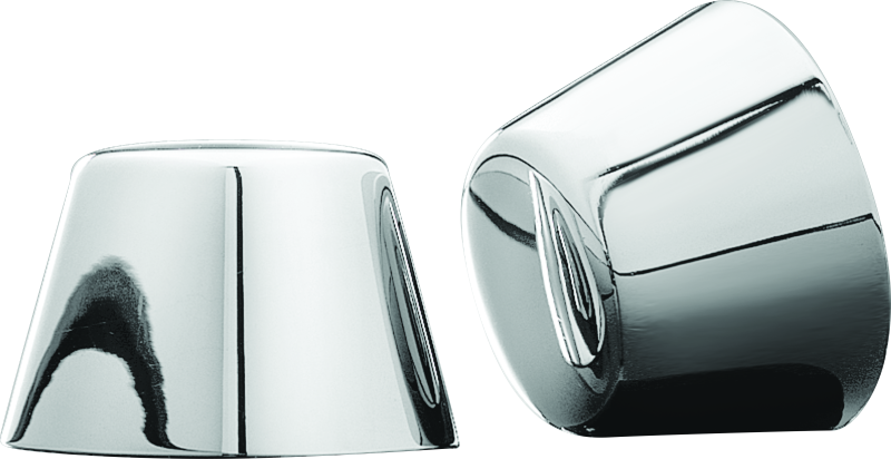 Kuryakyn Front Axle Nut Caps Chrome - 1201 For Harley 1980-2007