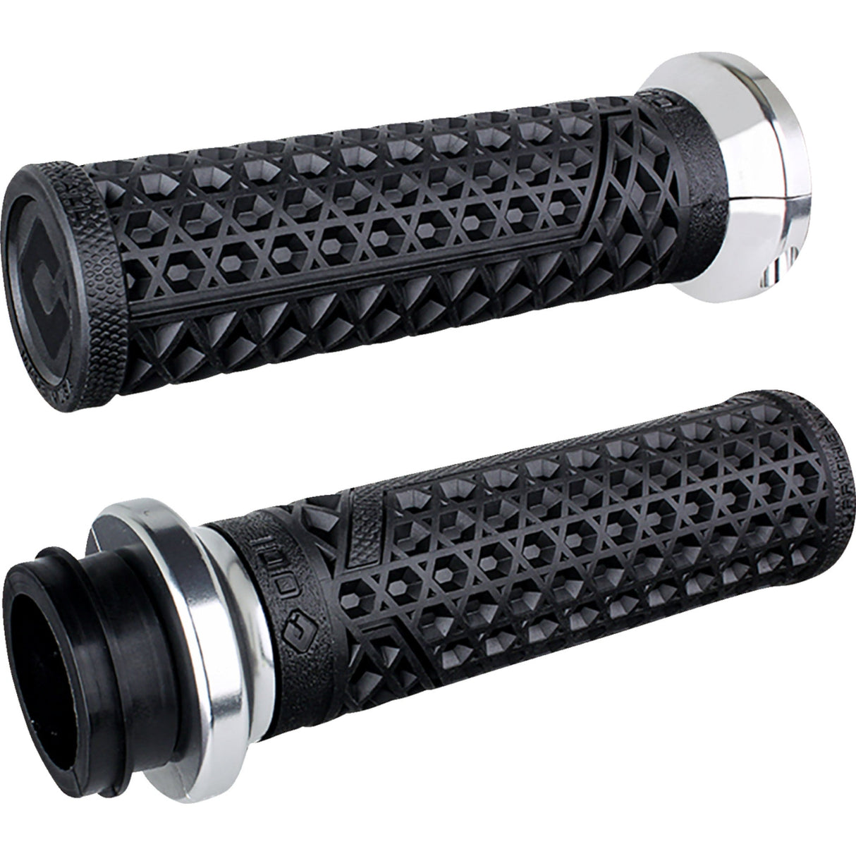 ODI 0630-3043 V31VHTWB-S Vans Harley Davidson Grips - TBW - Black/Silver
