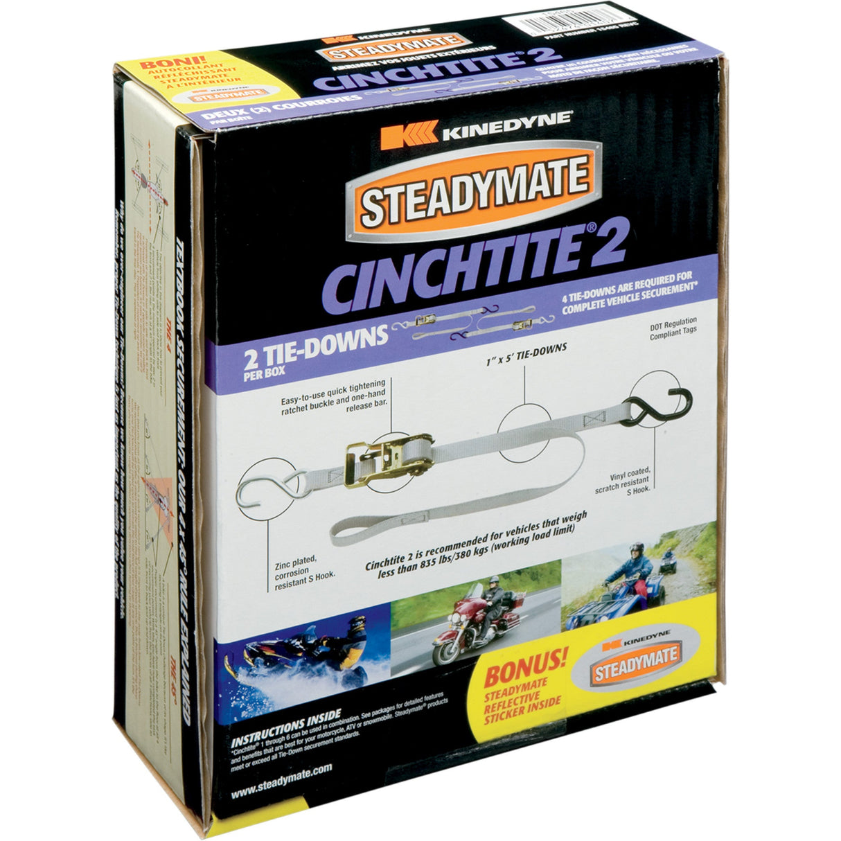 STEADYMATE 3920-0246 15465 Cinchtite 2 Tie-Down Strap Cinchtite 2 Ratchet Tie-Down