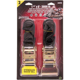 ERICKSON 3920-0409 05735 1.5" X 6' Ratchet Straps Ratchet Straps - 1.5" x 6' - Black