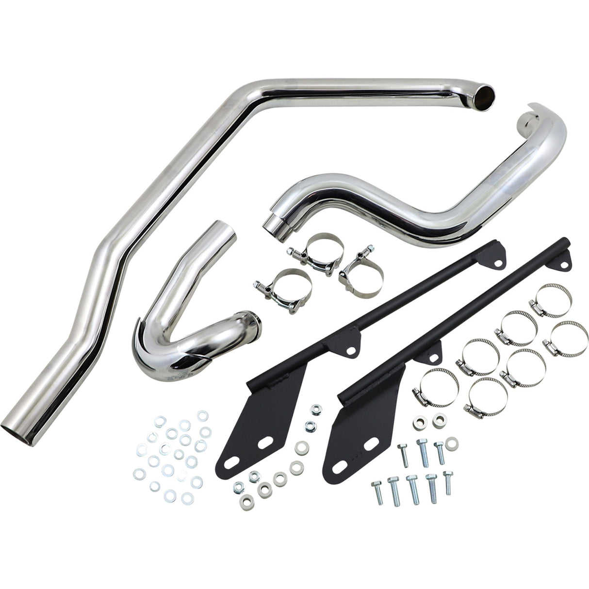 Bassani Xhaust Power Curve 2-Into-2 Header System - SFT-211 For Harley Softail 1986-2006