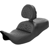 Saddlemen Honeycomb Roadsofa™ Seat Honeycomb With Backrest - 808-07B-189BR For Harley Touring 2008-2025