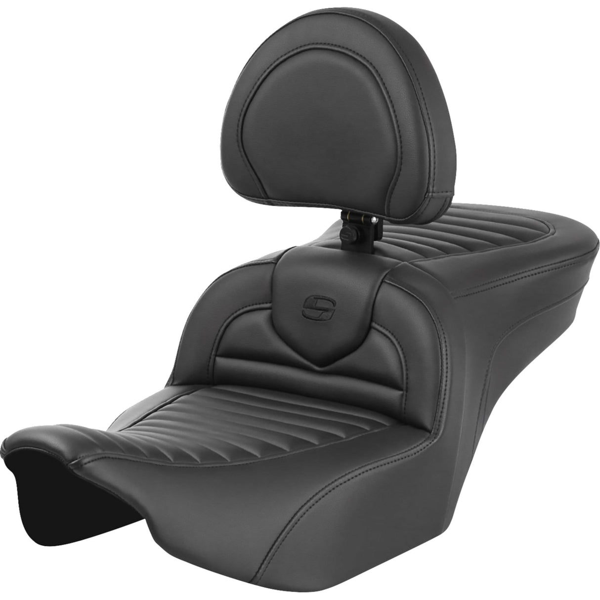 Saddlemen Roadsofa™ TR Seats With Backrest Tuck-N-Roll - 823-07-202B0 For Harley Touring 2023-2026