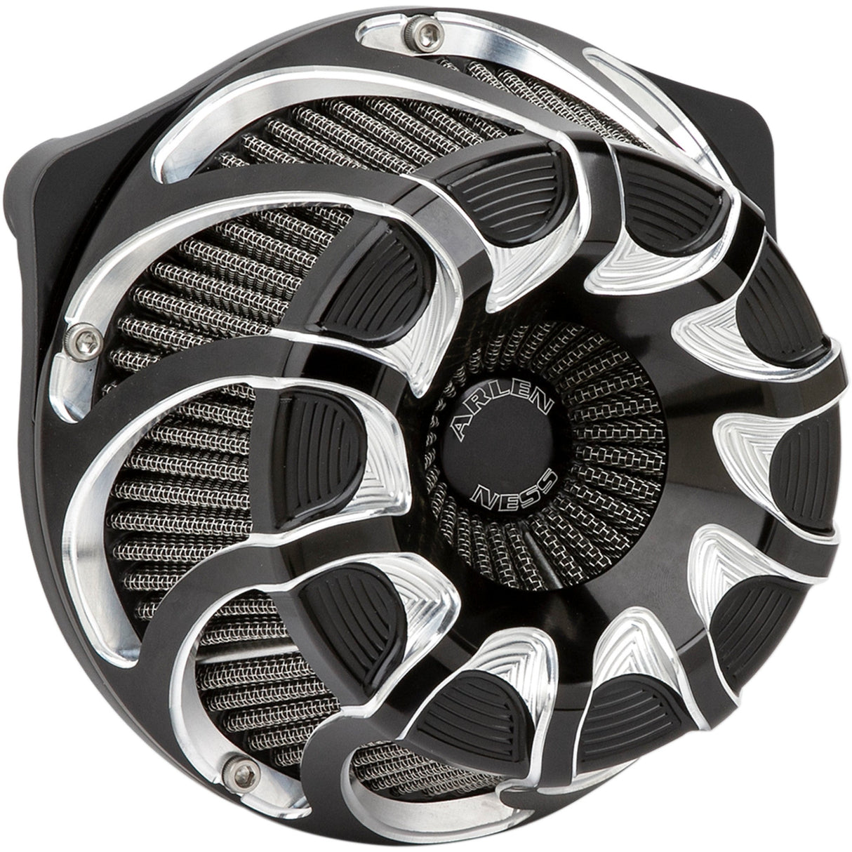 Arlen Ness Inverted Series Air Cleaner Kit — Drift Black - 18-987 For Harley Motorcycles 2017-2025