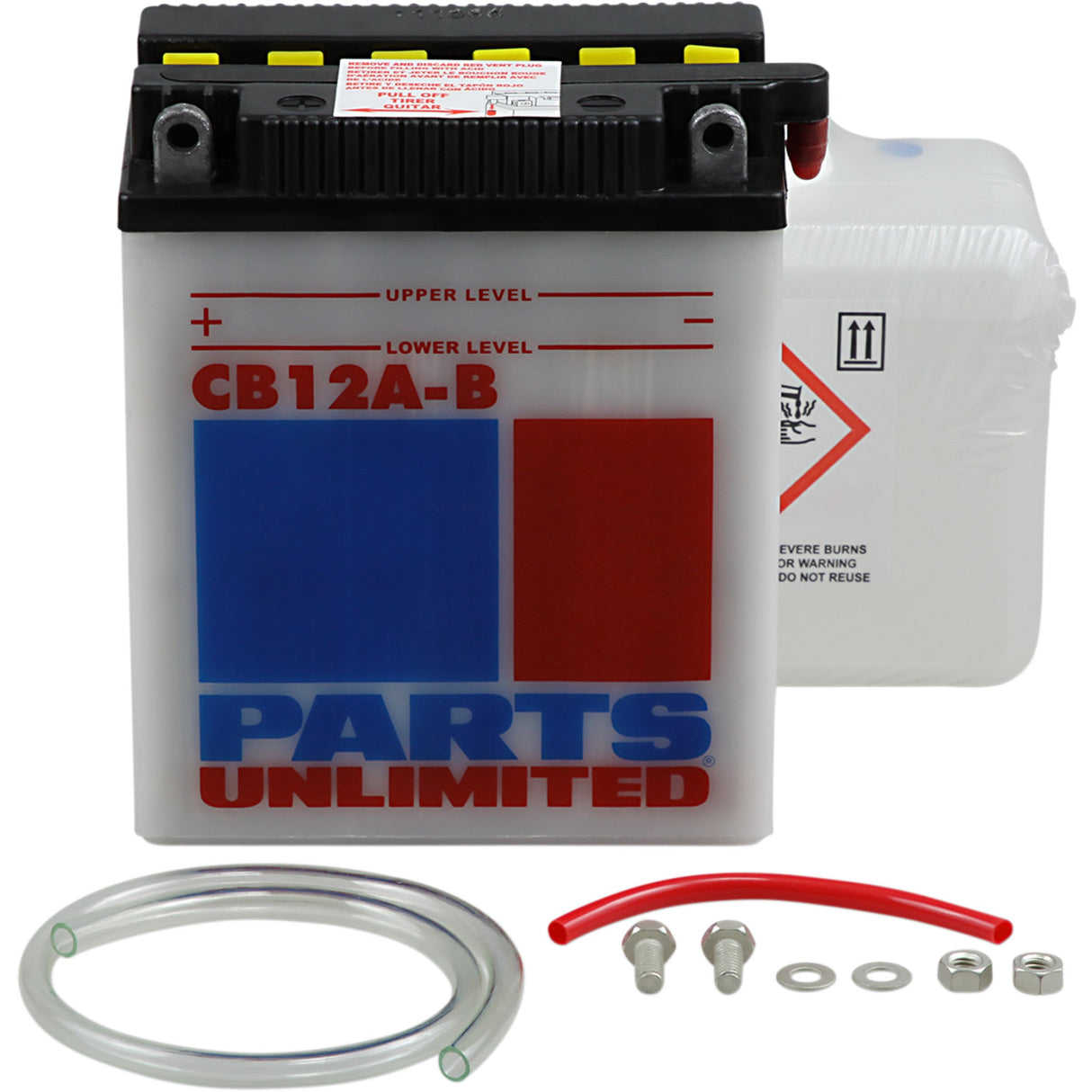 PARTS UNLIMITED 2113-0174 Heavy-Duty 12v Battery Kit Battery - YB12A-B