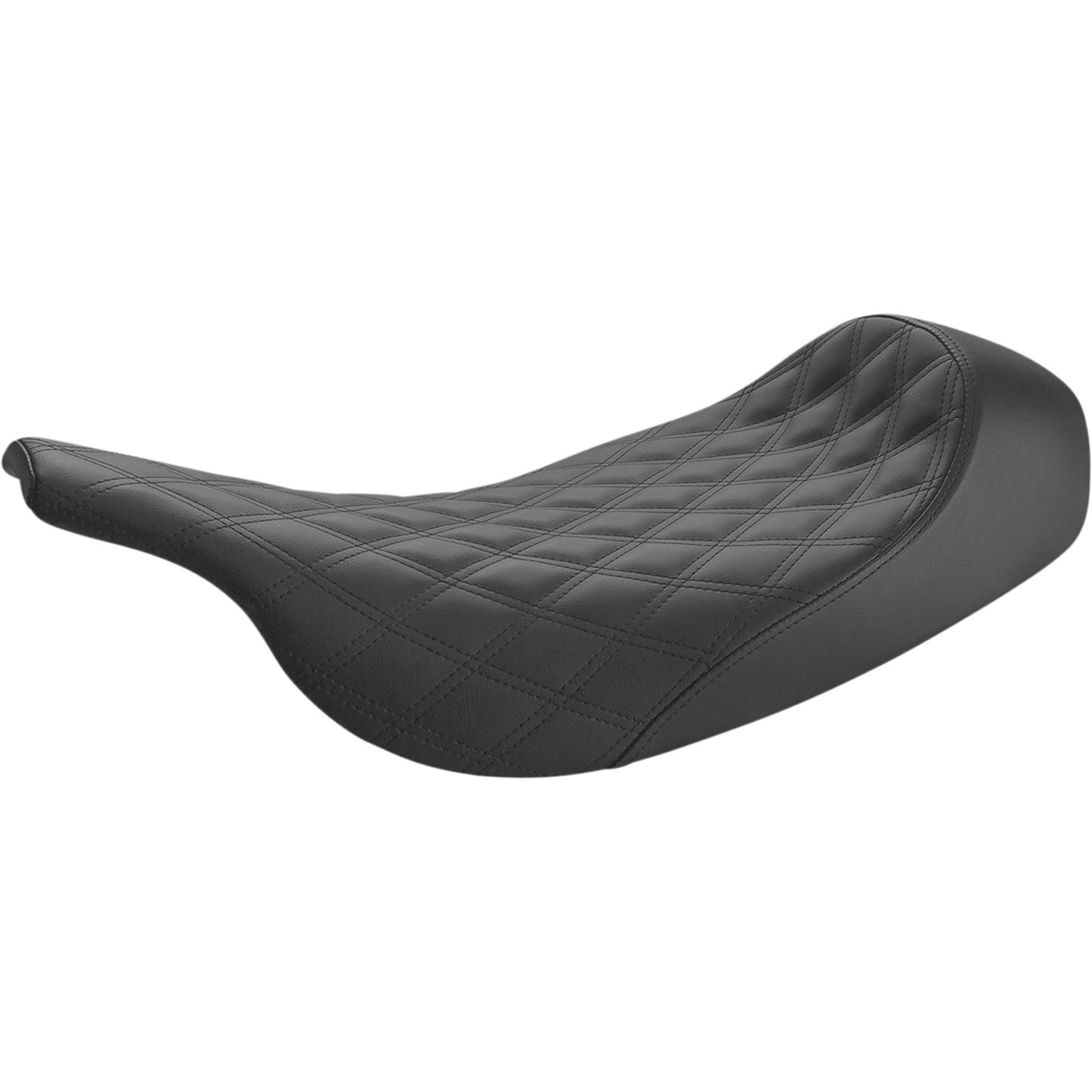Saddlemen Renegade™ Lattice Stitch Solo Seat Lattice Stitched Black - 897-07-002LS For Harley Touring 1997-2007