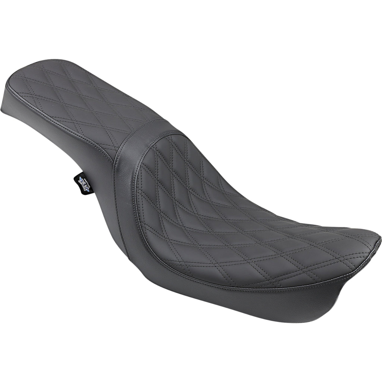 DRAG SPECIALTIES 0803-0541 Predator 2-Up Seat double diamond - black - fx/fl '06-'17