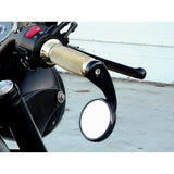 Todd's Cycle Bar End Shooter Mirror Shooter Side View Round Black Right - BSMR-2