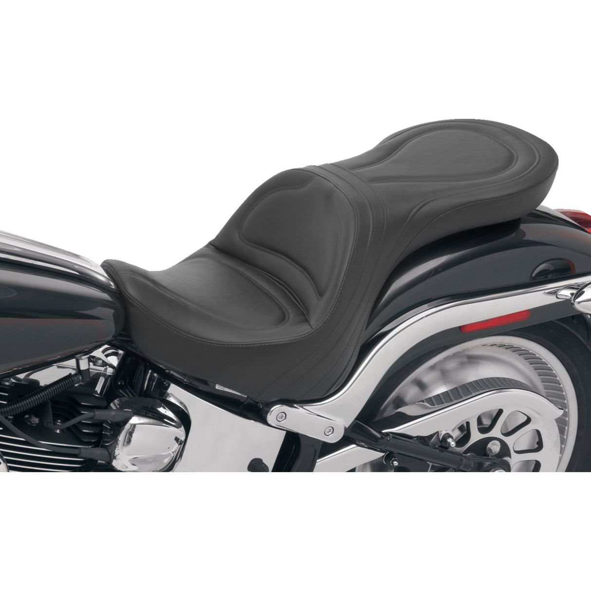 Saddlemen Explorer™ Seat Explorer™ Without Backrest Stitched Black For Harley Softail Deuce 2000-2007