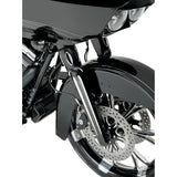 Arlen Ness Dual-Disc Hot Legs Fork Legs Black Anodized Deep Cut Dual Disc - 06-513 For Harley Touring 2000-2007