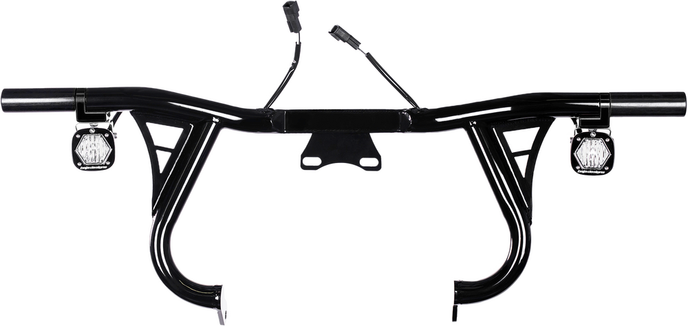 Santoro Fabworx Lightbar Crashbar Black ` NON CVO - SF80024 For Harley Touring 2017-2023
