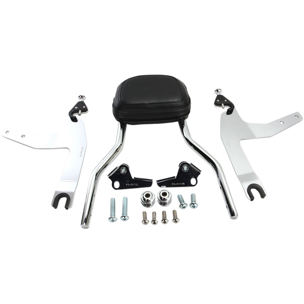 COBRA 1501-0557 602-2002 Detachable Backrest Kit - 14" - Chrome - Softail