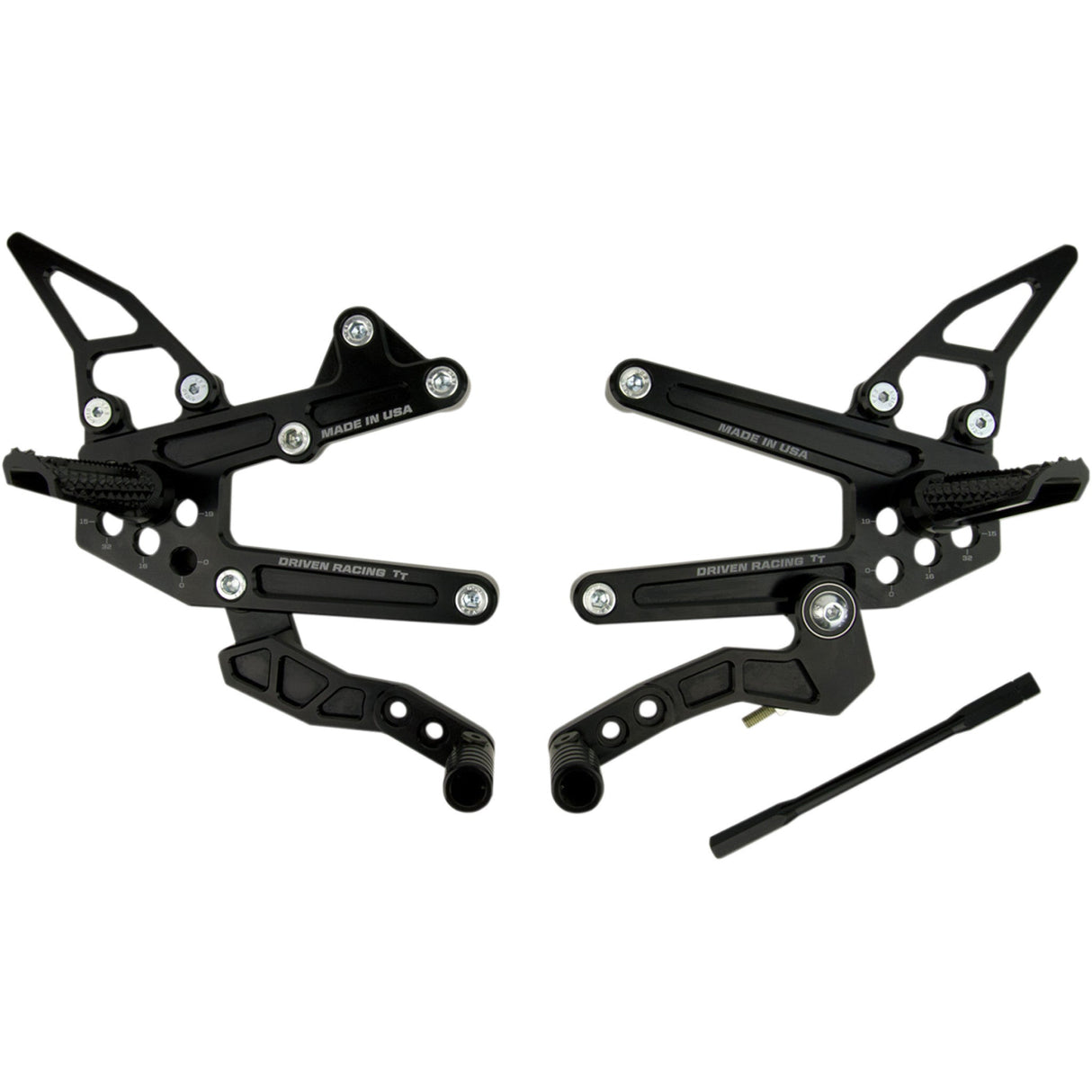 Driven Racing TT Rearset - DRP-705-BK Kawasaki Ninja 2009-2012
