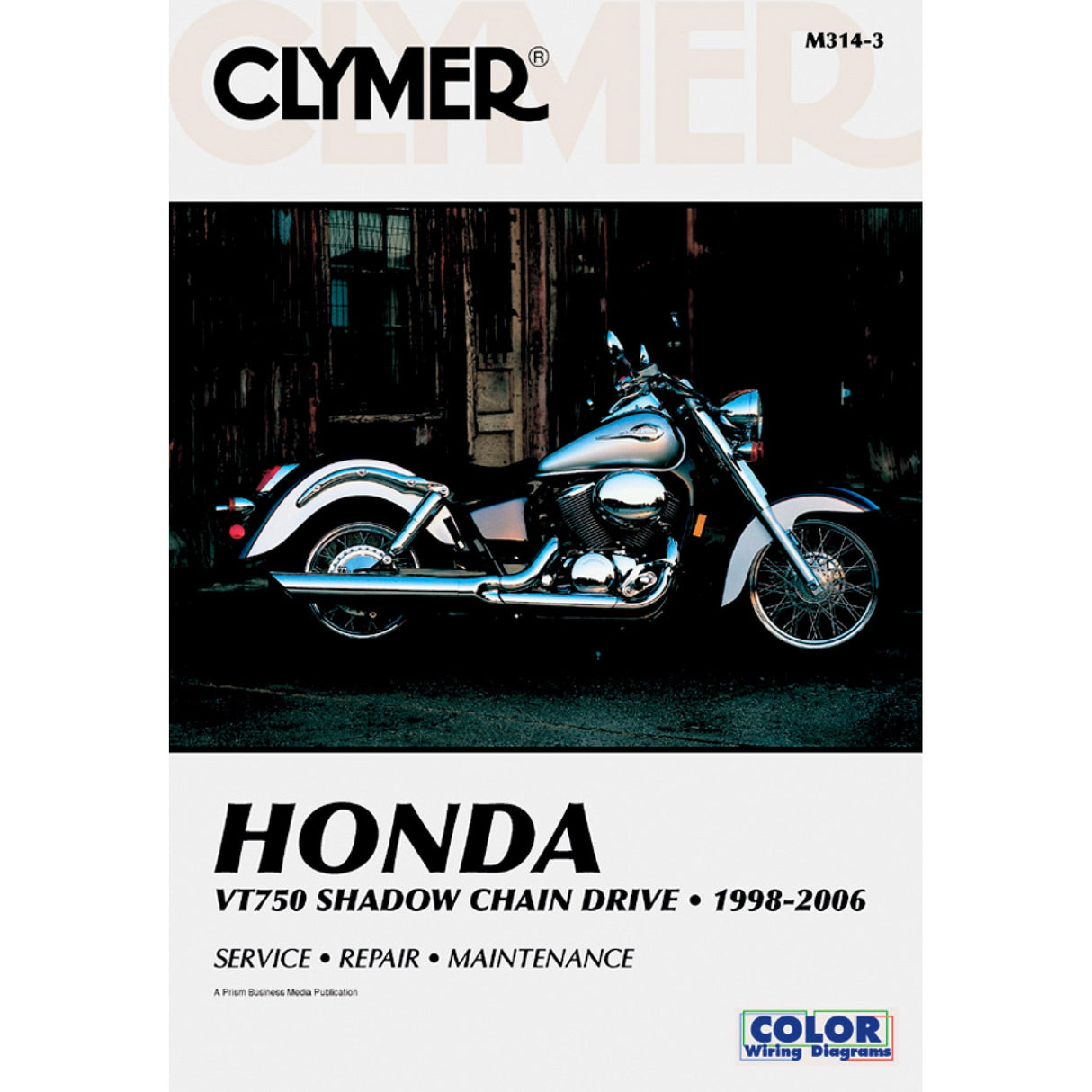 Clymer Service Manual - CM3143 Honda VT750C Shadow Deluxe / VT750C Shadow / VT750DC Shadow Spirit 1998-2006