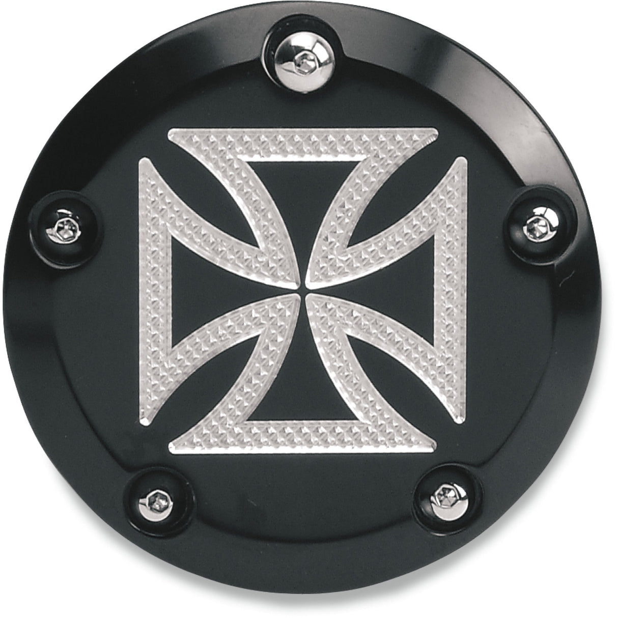 Accutronix Points Cover Maltese Black Twin Cam - C1605-CB For Harley Motorcycles 1999-2017