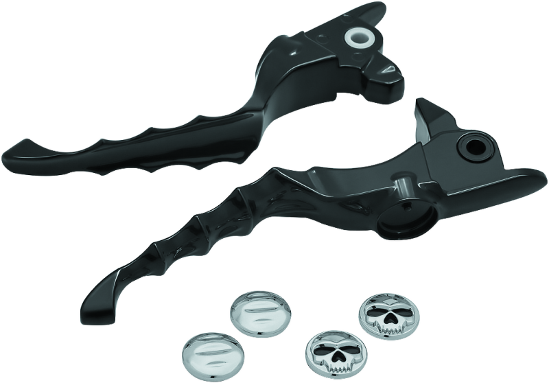 Kuryakyn 1983 Zombie Lever Set 17-Up Touring Gloss Black