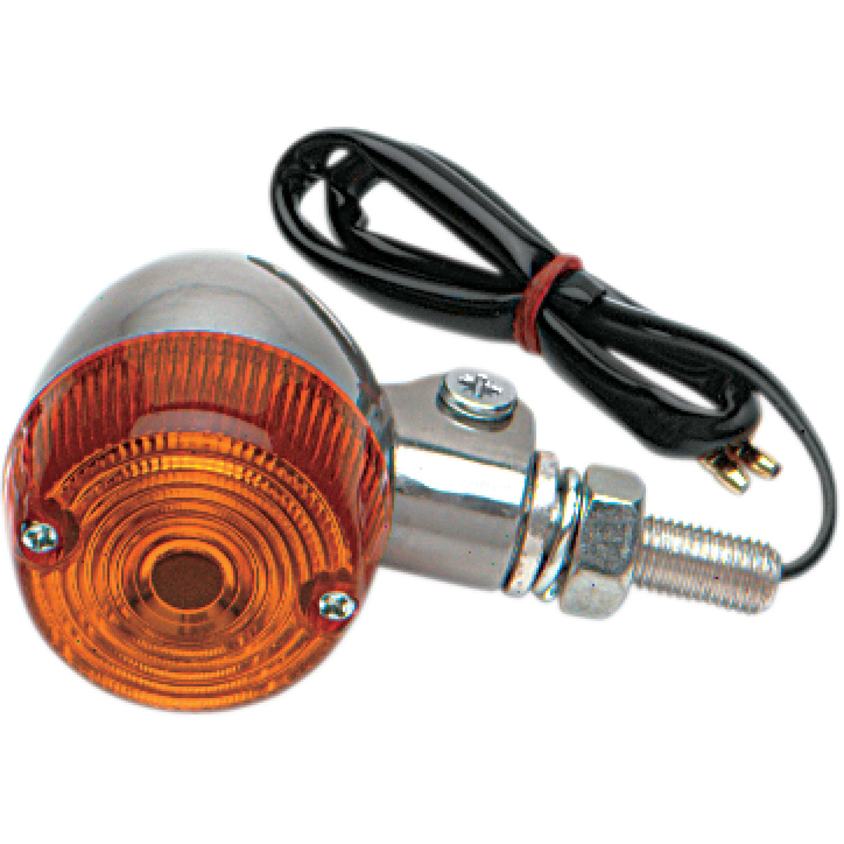 K&S TECHNOLOGIES 25-8320 25-8320 Aluminum Body Marker Lights Marker Light - Single Filament - Aluminum/Amber - Style 1
