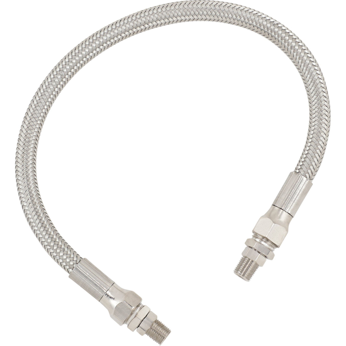 DRAG SPECIALTIES 0711-0050 Universal Stainless Steel Braided Oil Line Universal Oil Line - Stainless Steel - 15"