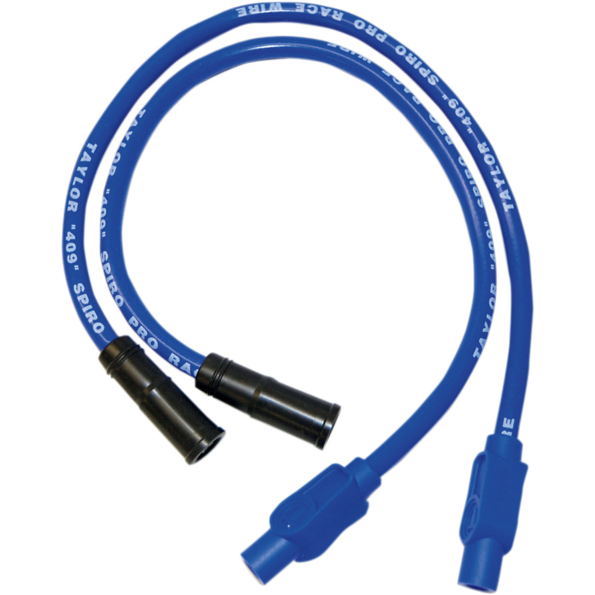 Sumax 409 Pro Race Custom-Fit Spark Plug Wire Kit 10.4 Mm Black Blue - 40634 For Harley Motorcycles 1999-2008