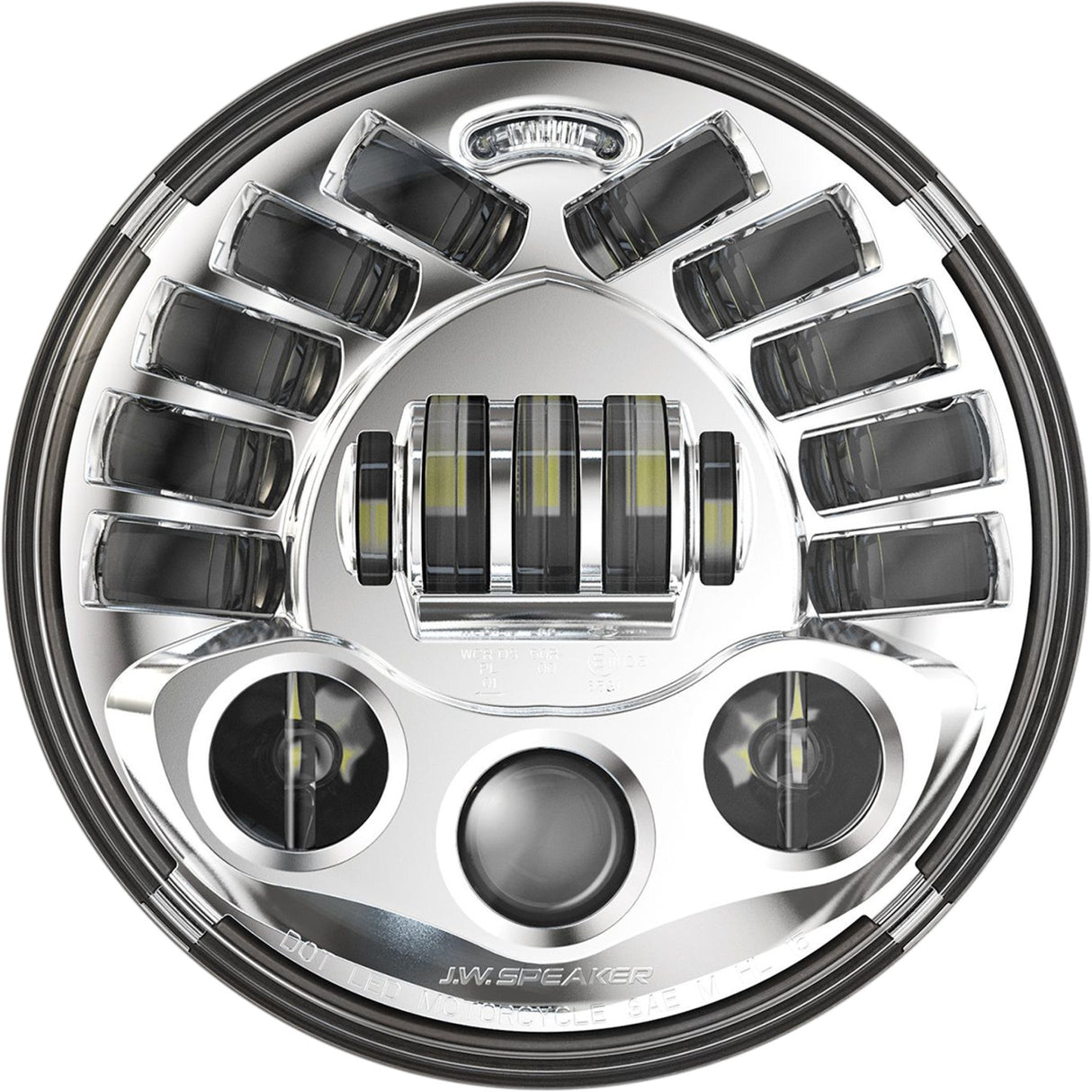 CUSTOM DYNAMICS 2001-2414 PB-7A-14-C ProBEAM® Adaptive Headlamp - Adaptive Headlight with Adapter - 7" - Chrome