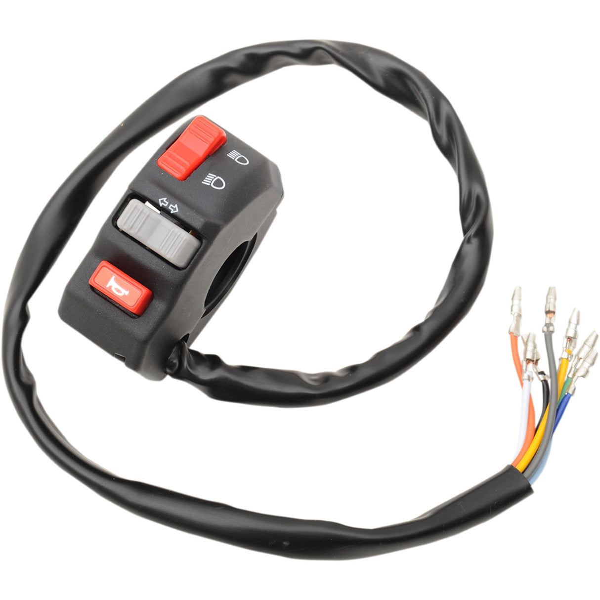 EMGO 2106-0343 46-68734 Universal Left-Side Handlebar Switch Universal Handlebar Switch