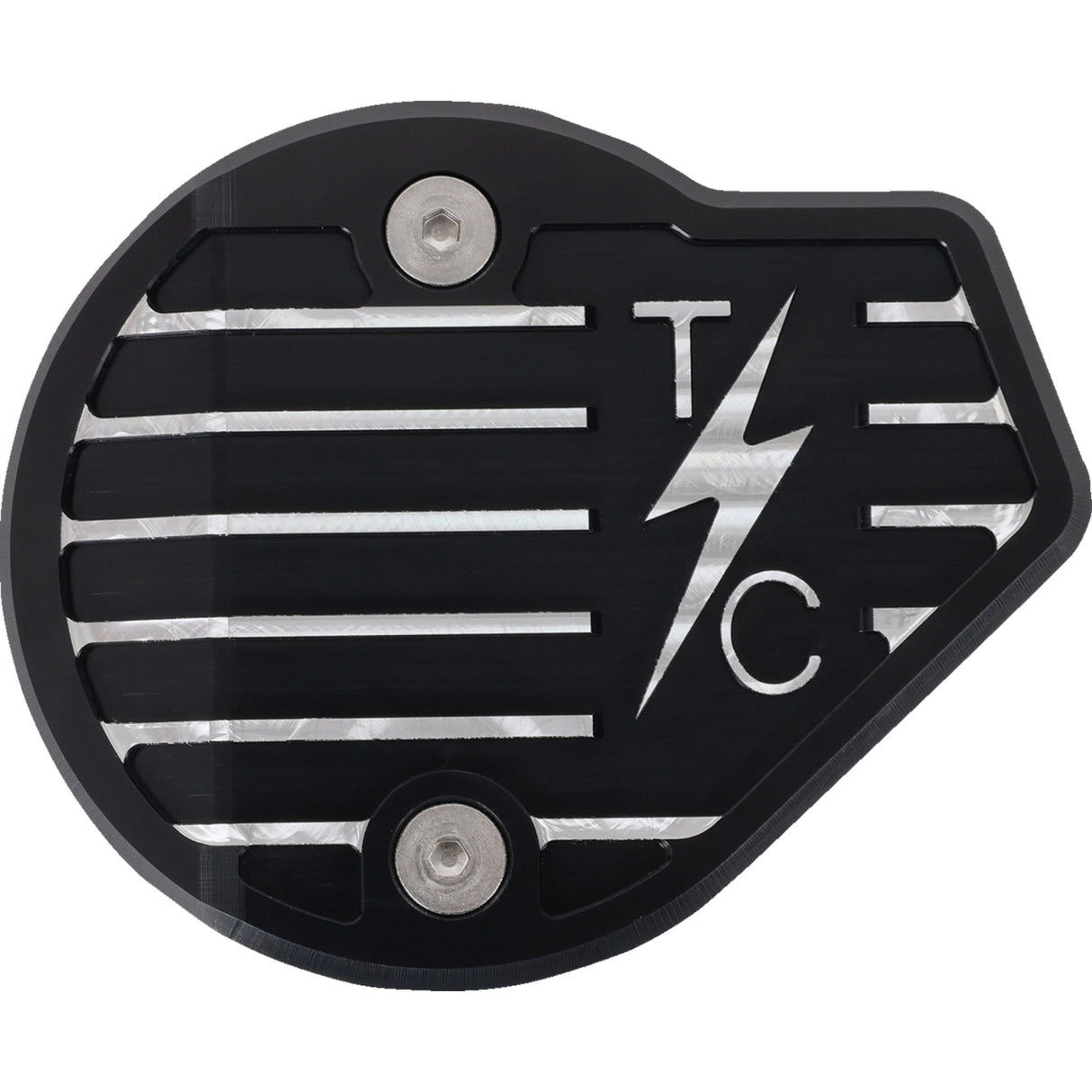 Thrashin Supply CO. Cam Cover Gen 2 Finned Twice Cut Black M8 - TSC-3029-4 For Harley Touring 2023-2026