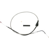 DRAG SPECIALTIES 0651-0371 Stainless Braided Idle Cable 30"