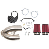 S&s Cycle Tuned Induction Two-In-One Air Cleaner - 170-0565A For Harley Motorcycles 2017-2024