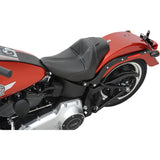 Saddlemen Dominator Solo Seat Without Backrest Black With Gray Stitching FL FX - 806-12-0042 For Harley Softail 2006-2017