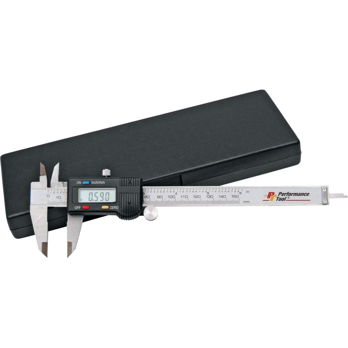 PERFORMANCE TOOL 3850-0071 W80152 Digital Caliper w/case